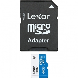 LEXAR 64GB microSDXC s adaptérem Class