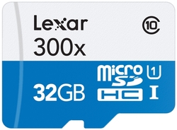 Lexar 32GB microSD 300x bez adaptéru