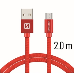 Swissten Kabel Textile Micro Usb 2,0 M R