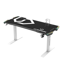 Ultradesk Herní stůl FORCE SNOW bílý