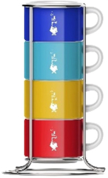 Bialetti SET 4 CUPS COLOR