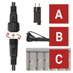 Emos D1CW02 LED rampouchy, 2,5 m