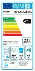 Samsung DV80CGC0B0AELE