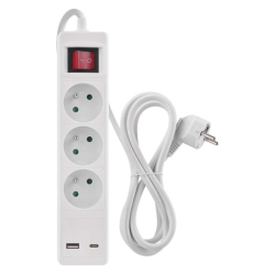 Emos PC1312CU Prodlužovací kabel 2 m 