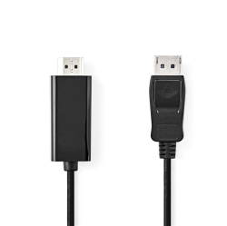 Nedis CCGL37100BK10 Displayport Kabel 1m