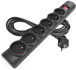 Emos P54019 Přepěťová ochrana – 6 zásuve