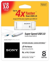 SONY USB Vault X 8GB bílá 