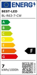 Best-Led E27 7W stud.bílá BL-R63-7-CW