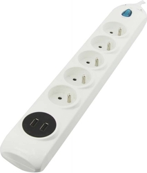 Emos P53952 PŘEPĚŤ.OCHRANA 5Z 1,2M USB