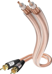 InAkustik 1012781 Kabel 2x cinch, 0,75 m