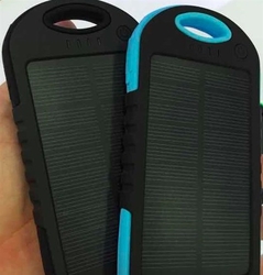 Remax Powerbank 5.000mAh, solární, černá