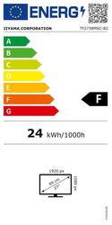 IIYAMA 27" LCD TF2738MSC-B1 - open fram