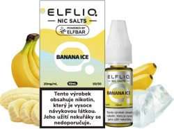 Liquid ELFLIQ Nic SALT Banana Ice 10ml - 20mg