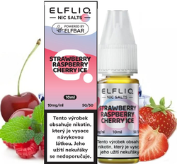 Liquid ELFLIQ Nic SALT Strawberry Raspberry Cherry Ice 10ml - 10mg