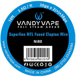 Vandy Vape Superfine MTL Fused Clapton odporový drát Ni80 3m