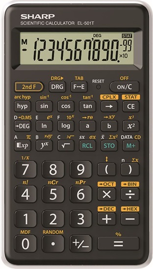 Sharp kalkulačka - EL-501T - bílá