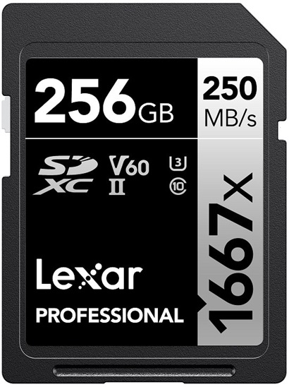 Lexar paměťová karta 256GB Professional 