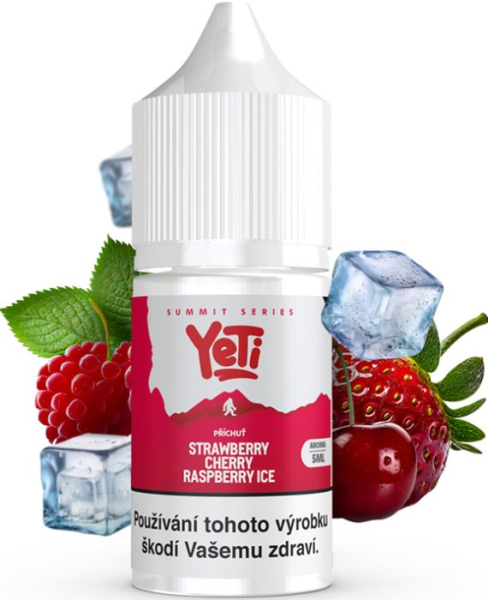 Příchuť Yeti Summit Series S&V 5ml Strawberry Cherry Raspberry Ice (Ledová jahoda, třešeň a malina)